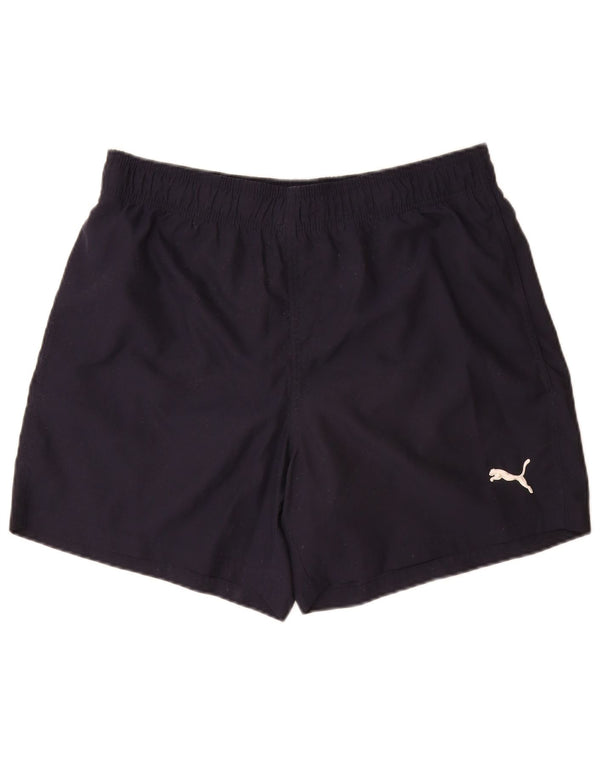 Shorts de natação masculinos PUMA grandes azul marinho