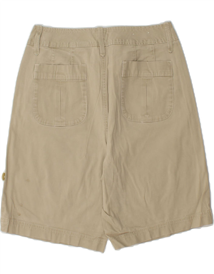 EDDIE BAUER Womens Blakely Fit Bermuda Shorts US 12 Large W34 Beige Cotton Vintage Eddie Bauer and Second-Hand Eddie Bauer from Messina Hembry 