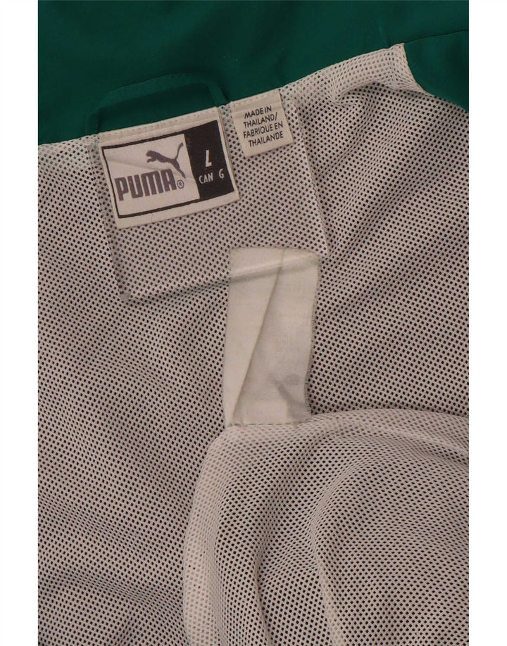Jaqueta masculina Puma Graphic Tracksuit Top grande poliéster colorblock marrom