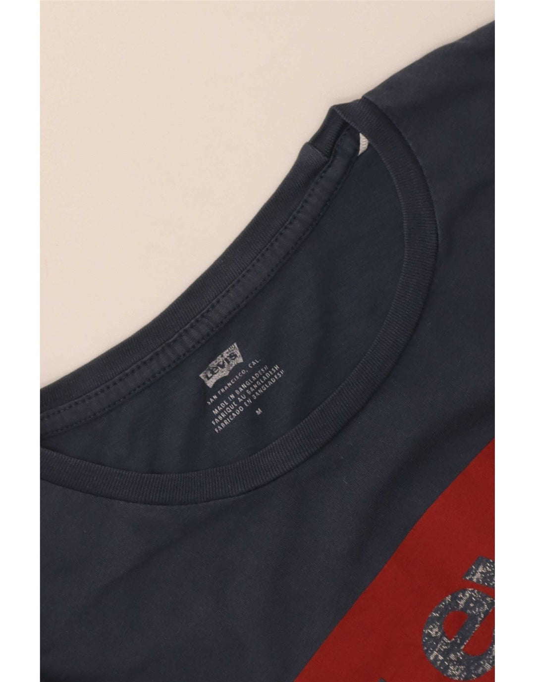 Camiseta feminina gráfica Levi's Top UK 12 médio azul marinho