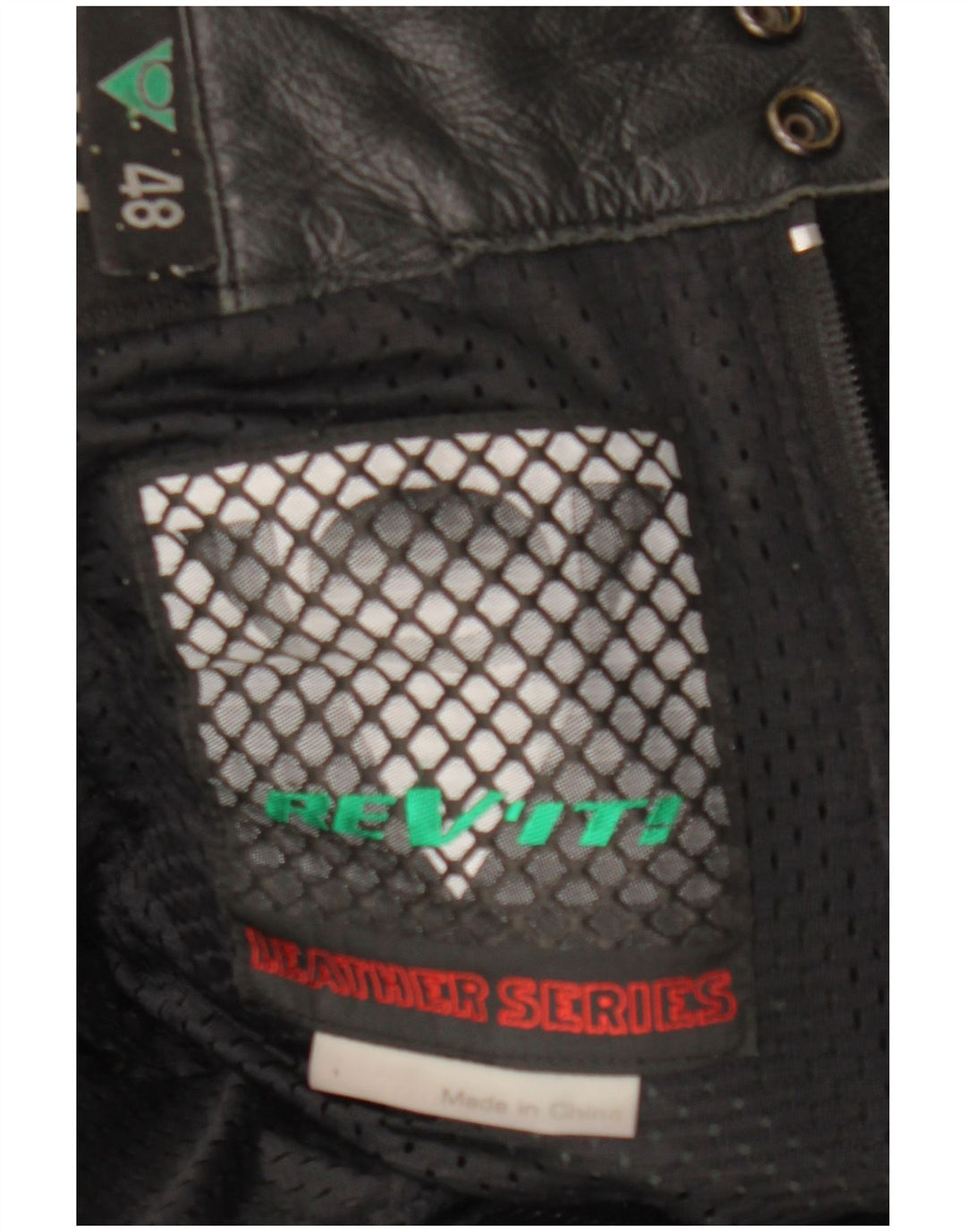 Calça masculina de couro para motociclista Rev'it IT 48 médio W30 L29 couro preto