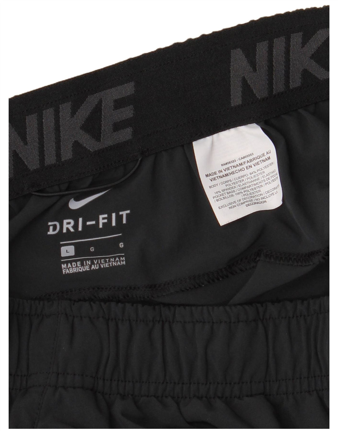 Nike Mens Dri Fit Sport Shorts Grande Poliéster Preto
