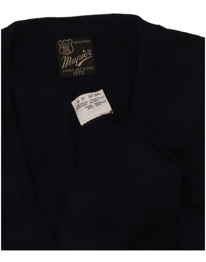 Regata masculina MAPIER com colete médio de lã azul marinho