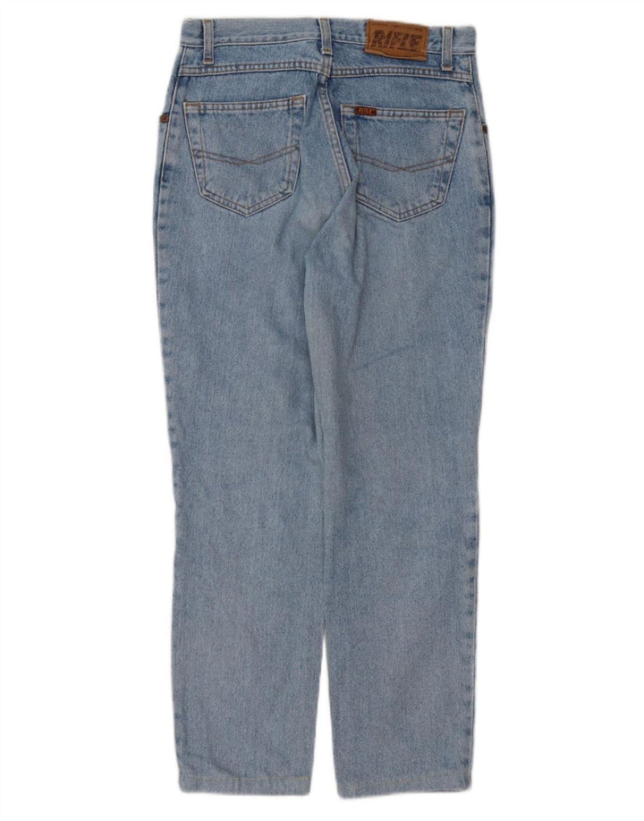 Rifle feminino cônico jeans W31 L27 algodão azul
