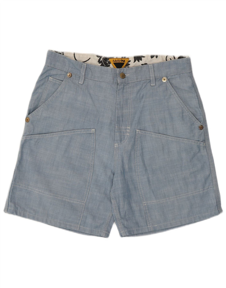 Shorts cargo masculino MELTIN' POT W32 azul médio