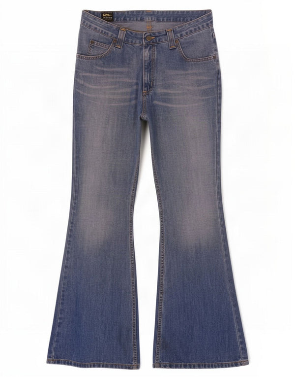 Lee Mens Jeans Flared W32 L33 Azul Algodão