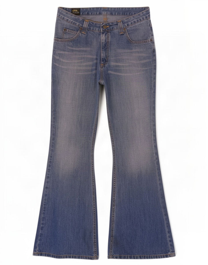 Lee Mens Jeans Flared W32 L33 Azul Algodão