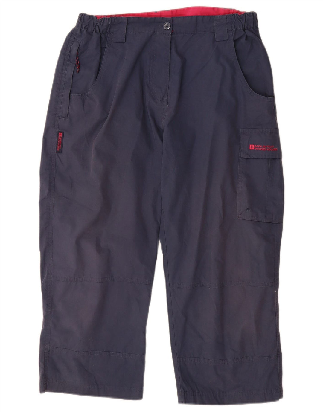 Calça cargo feminina Mountain Warehouse UK 12 médio W30 L22 azul marinho