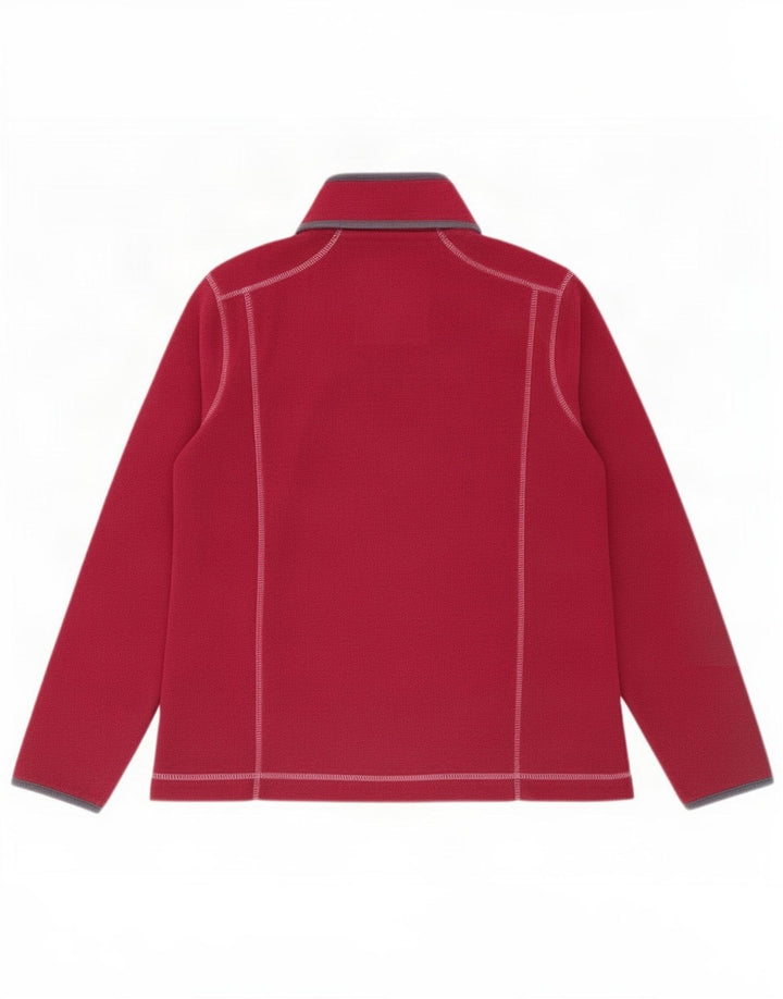 Weird Fish Womens Zip Neck Fleece Jumper Reino Unido 12 Poliéster rosa médio