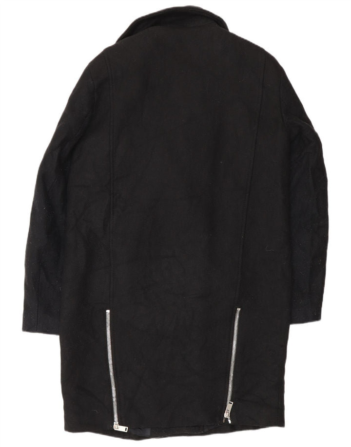 Sobretudo feminino Zara UK 14 lã preta média