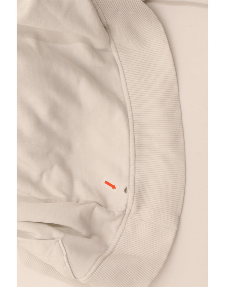 Suéter masculino com capuz gráfico TOMMY HILFIGER grande algodão branco