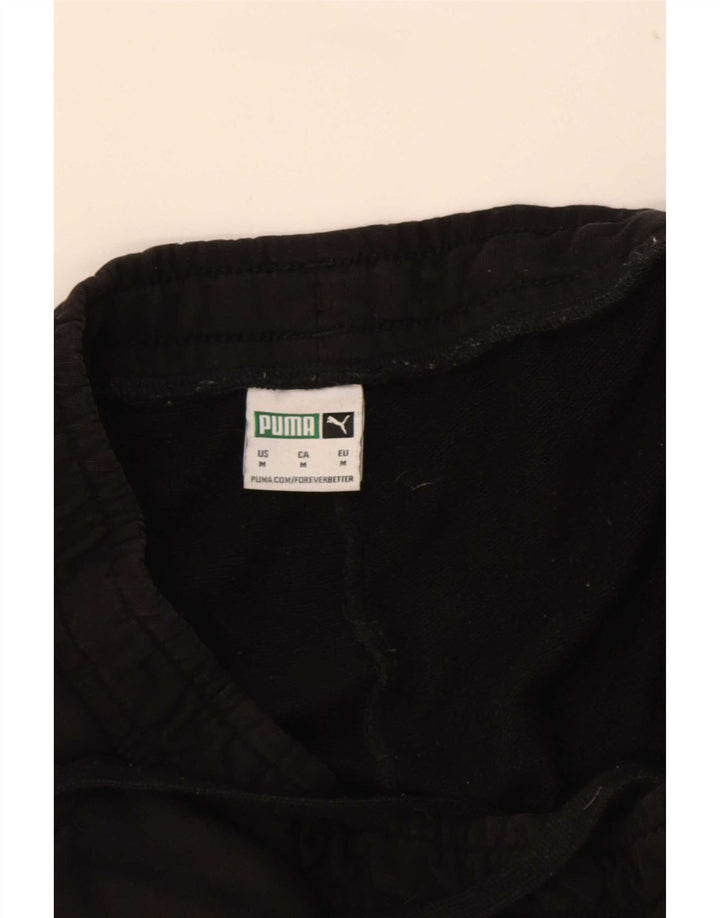 Calça de treino masculina Puma Graphic Joggers médio preto algodão