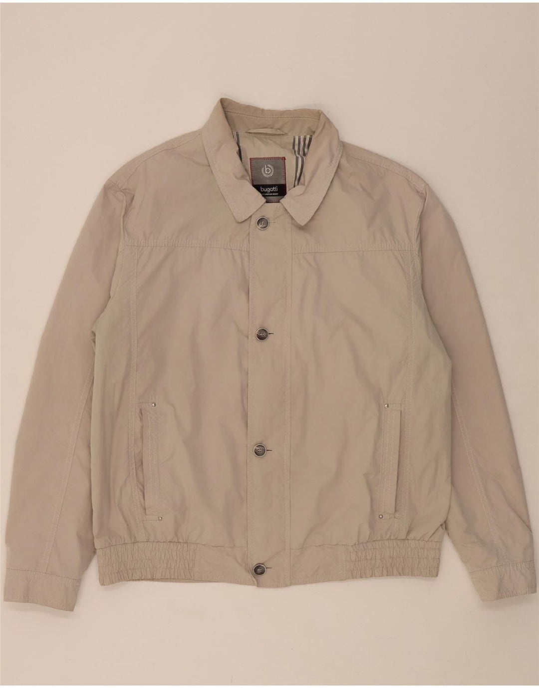 BUGATTI Mens Bomber Jacket UK 40 Large Beige Vintage Bugatti and Second-Hand Bugatti from Messina Hembry 