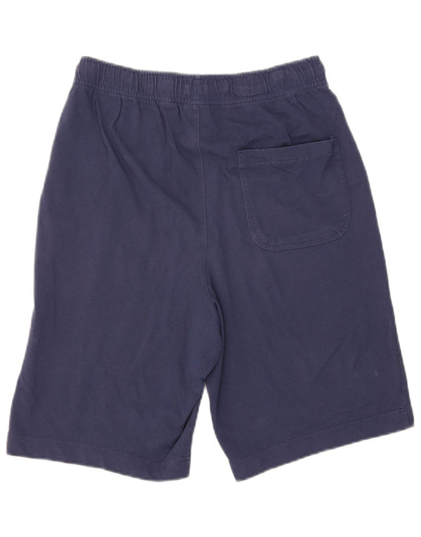 Shorts esportivos masculinos NIKE pequenos algodão azul marinho