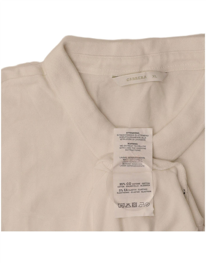 Polo feminino CARRERA UK 18 XL algodão branco