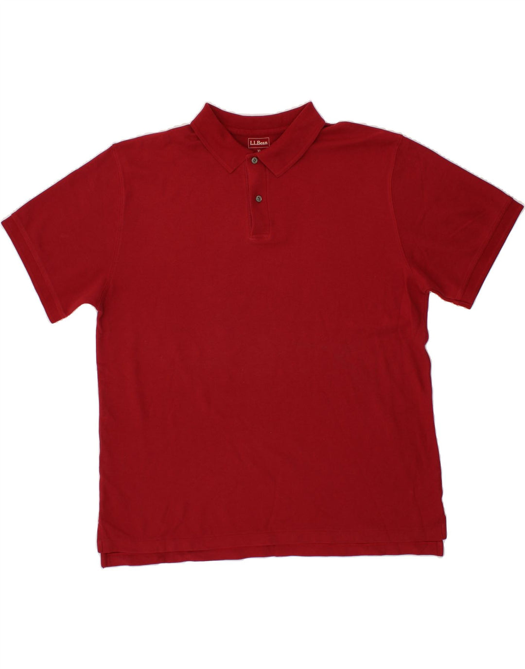 L.L.BEAN Mens Polo Shirt XL Red Cotton Vintage L.L.Bean and Second-Hand L.L.Bean from Messina Hembry 