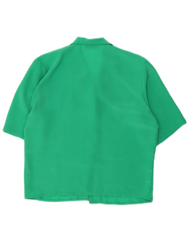 Blusa feminina de manga curta Marcello Cioni IT 44 verde médio