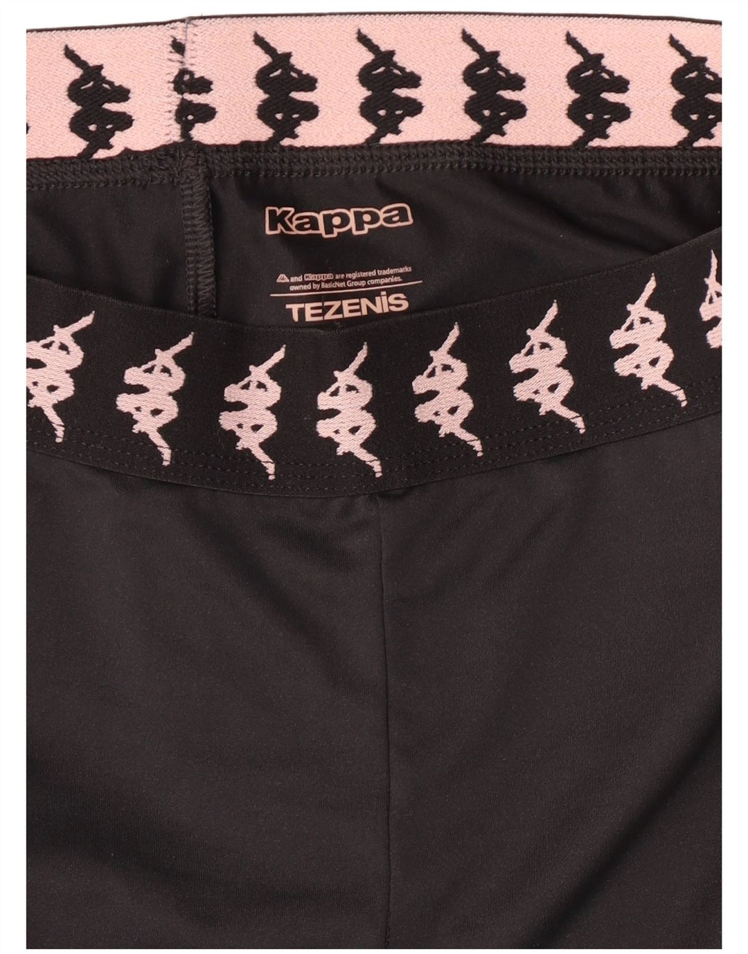 Kappa Womens Tezenis Graphic Leggings UK 8 Small Black Colourblock