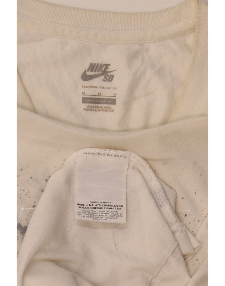 Camiseta Nike Masculina Dri Fit Graphic Top Médio Algodão Branco