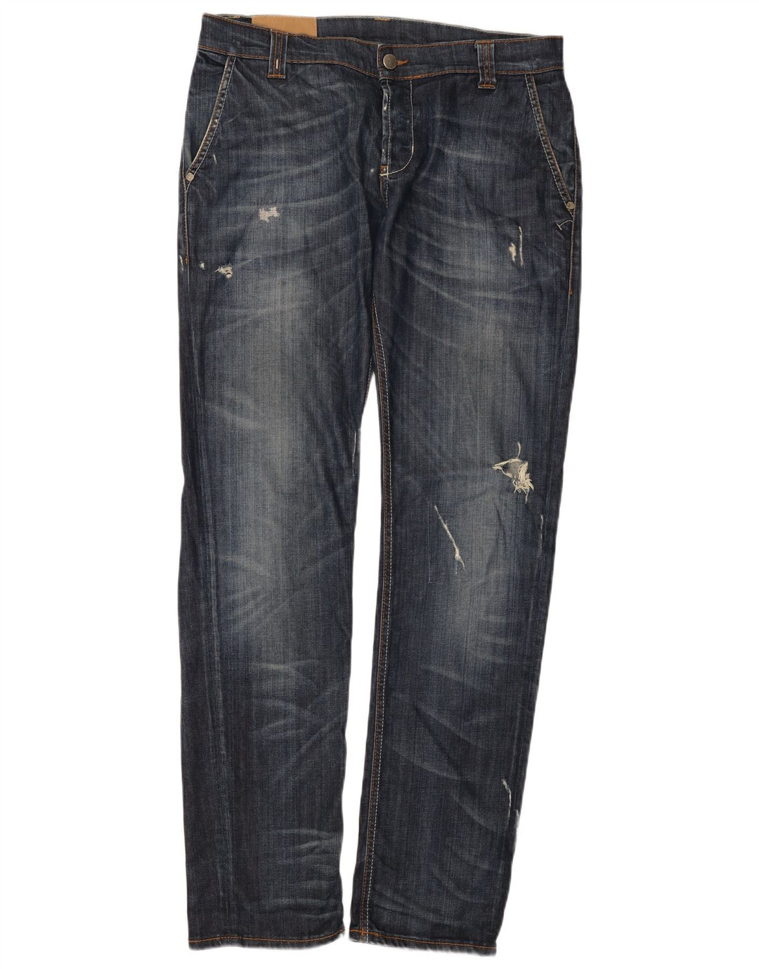 Jeans retos masculinos Dondup desgastados W34 L33 azul
