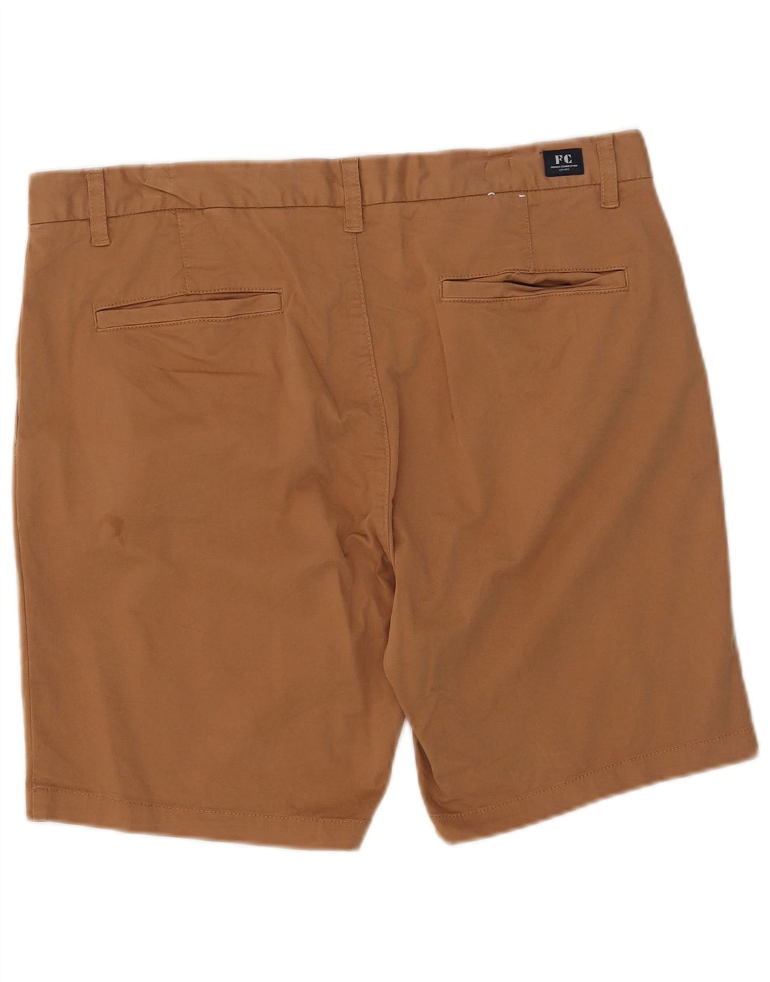 French Connection Mens Chino Shorts W36 Grande Algodão Marrom