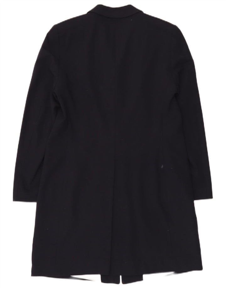 Sobretudo feminino Marks & Spencer Standard Fit Reino Unido 12 Médio Azul Marinho