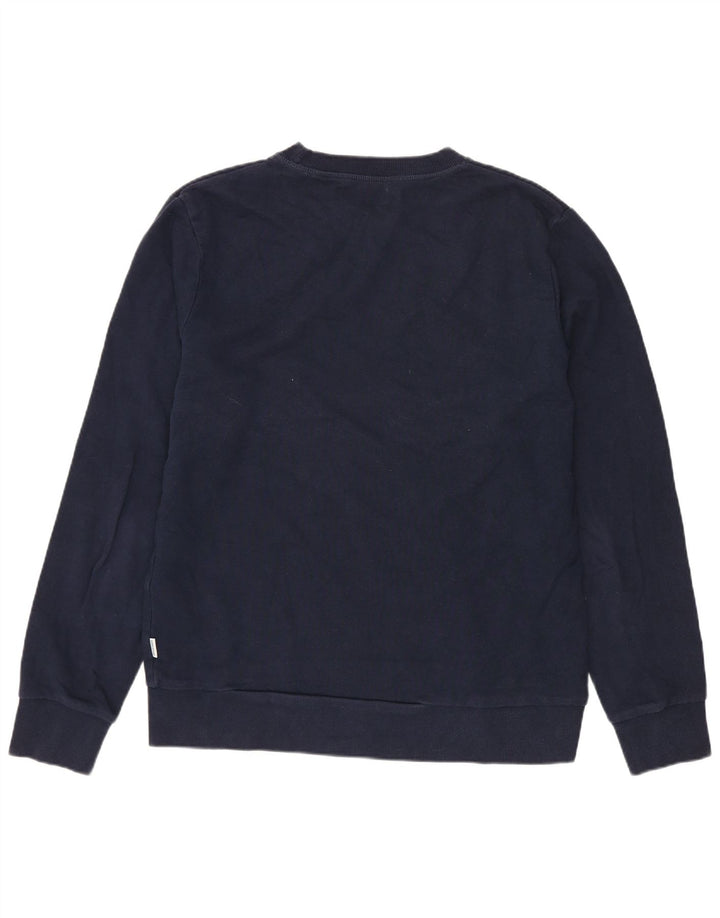 Jack & Jones moletom masculino jumper médio azul marinho algodão