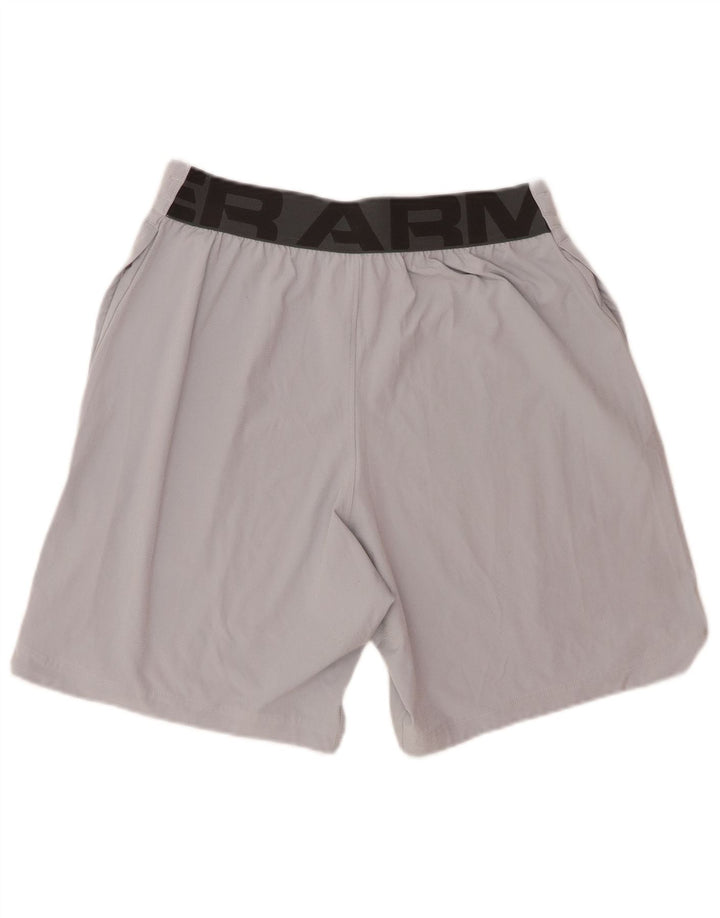 Under Armour Mens Graphic Sport Shorts Médio Cinza Colourblock Poliéster