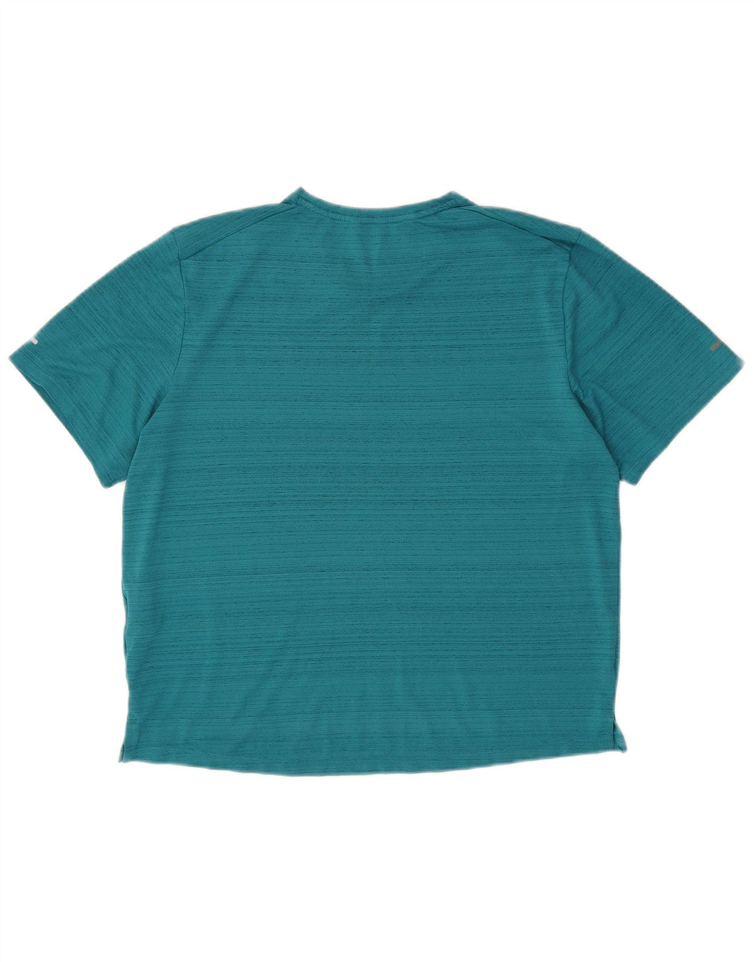 Camiseta feminina Nike Dri Fit UK 14 poliéster manchado turquesa médio