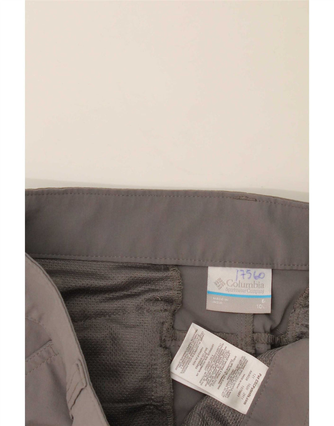 Shorts cargo feminino Columbia US 6 médio W30 cinza nylon