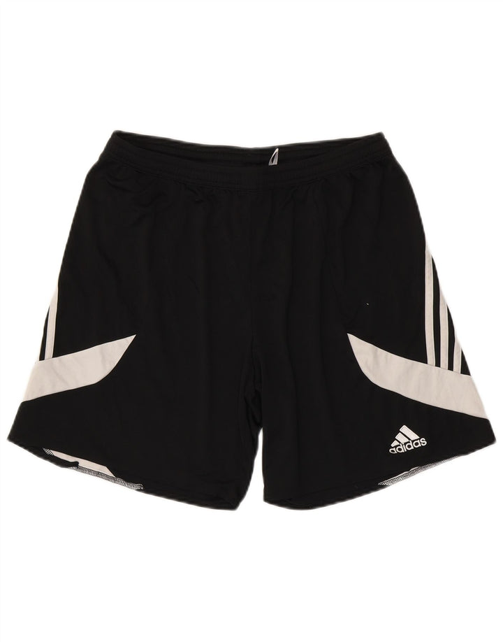 Adidas Mens Climalite Sport Shorts Grande Poliéster Colorblock Preto
