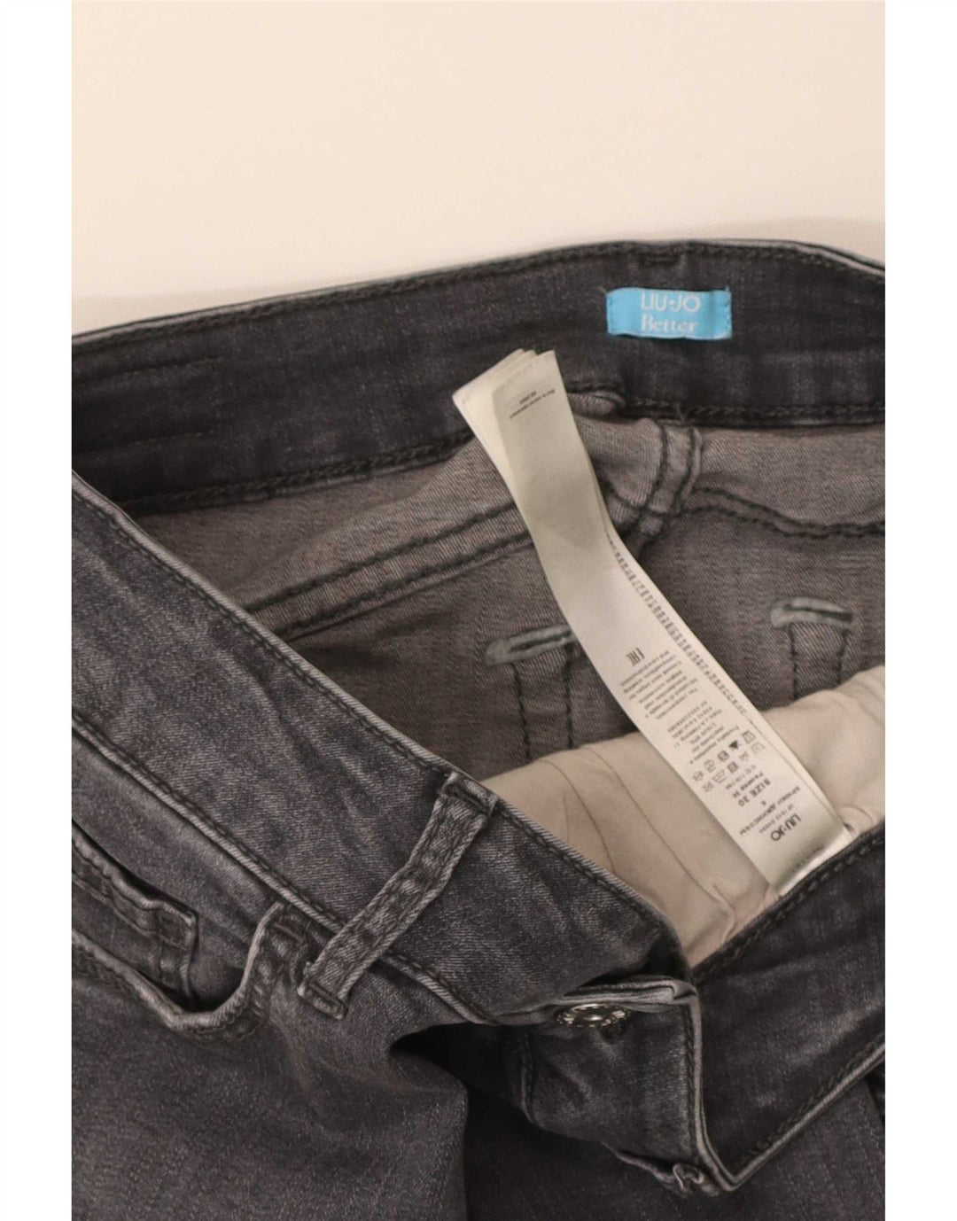 Liu Jo Jeans Slim Feminino W30 L28 Algodão Cinza
