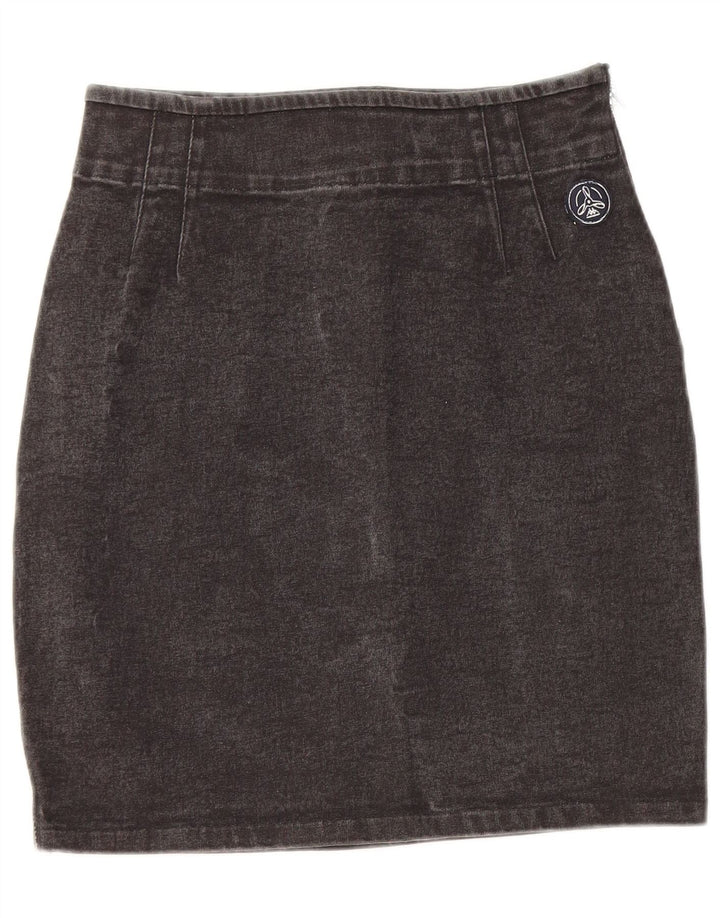 Saia jeans feminina Kappa W26 pequena preta