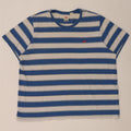 Camiseta masculina padrão Levi's 2XL algodão listrado azul