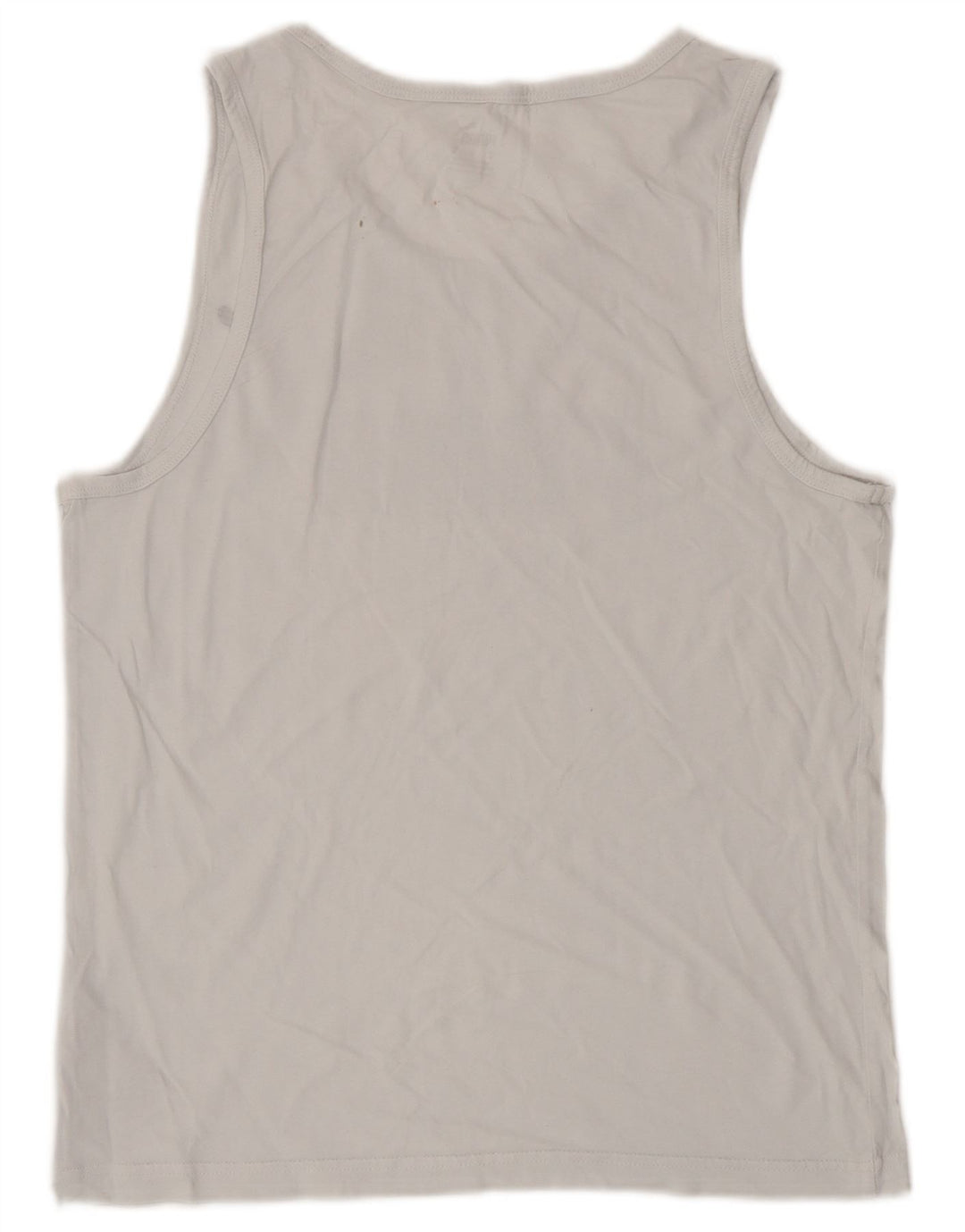 Puma Womens Graphic Vest Top UK 14 Médio Algodão Branco