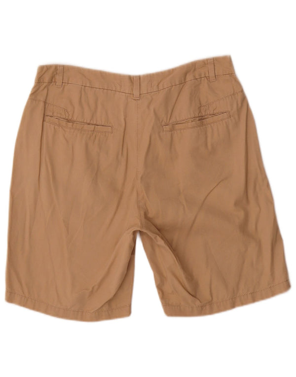 Shorts Chino Feminino Marks & Spencer Reino Unido 10 Pequeno W30 Algodão Bege