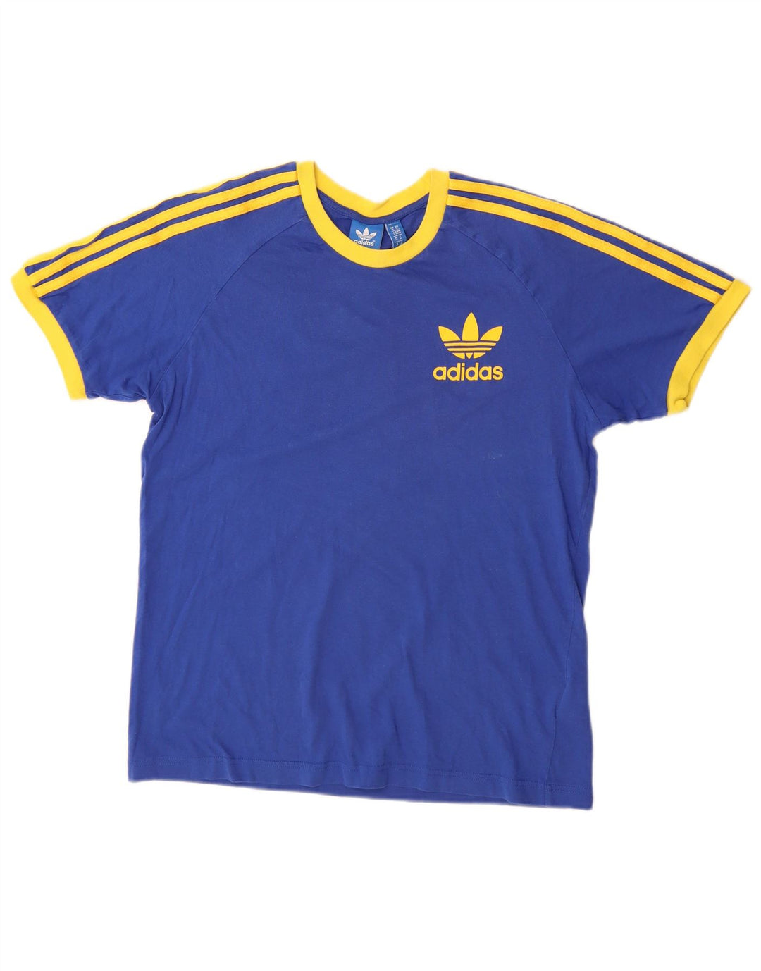 Camiseta masculina ADIDAS Top médio algodão azul marinho