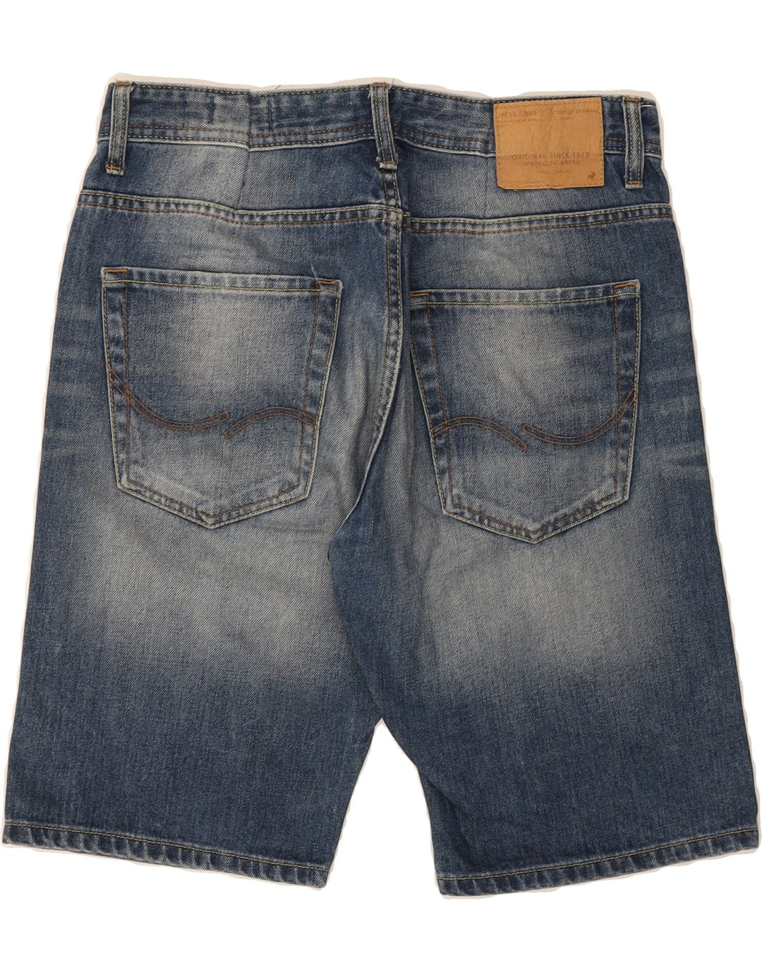 JACK & JONES Mens Regular Fit Denim Shorts Medium W30  Blue Cotton Vintage Jack & Jones and Second-Hand Jack & Jones from Messina Hembry 
