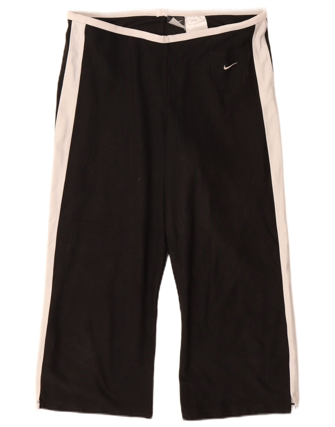 Calça de treino feminina NIKE Dri Fit US 8/10 médio preto colorblock
