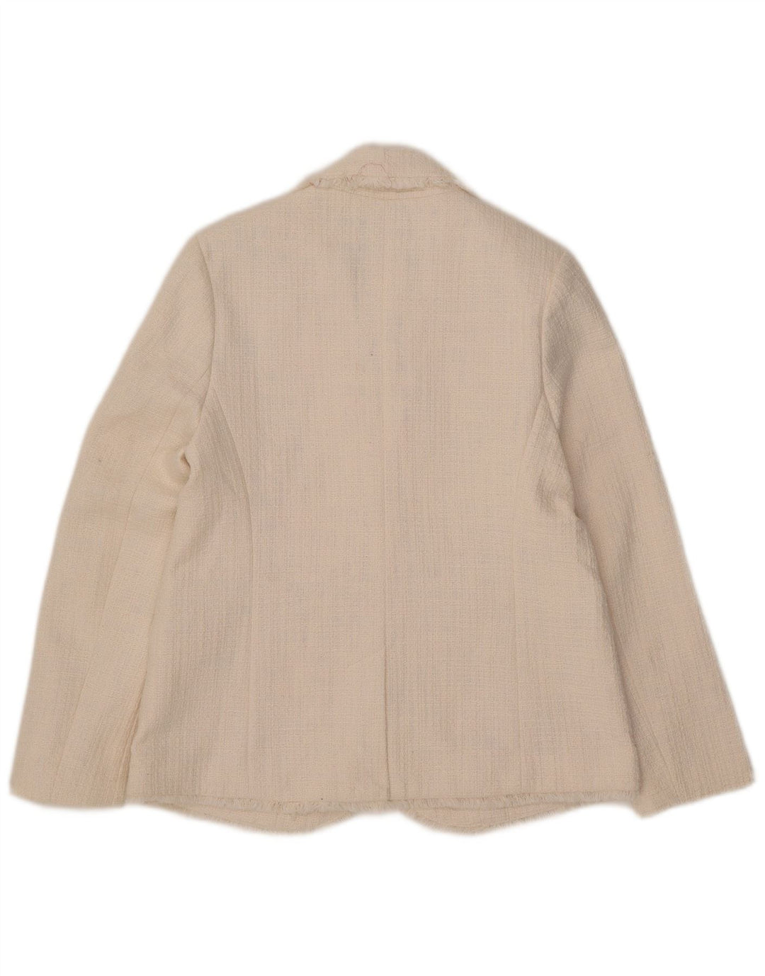 Jaqueta blazer feminina John Lewis com 1 botão Reino Unido 10 algodão branco pequeno