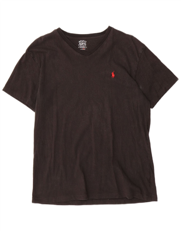 Camiseta masculina Polo Ralph Lauren Top médio algodão preto