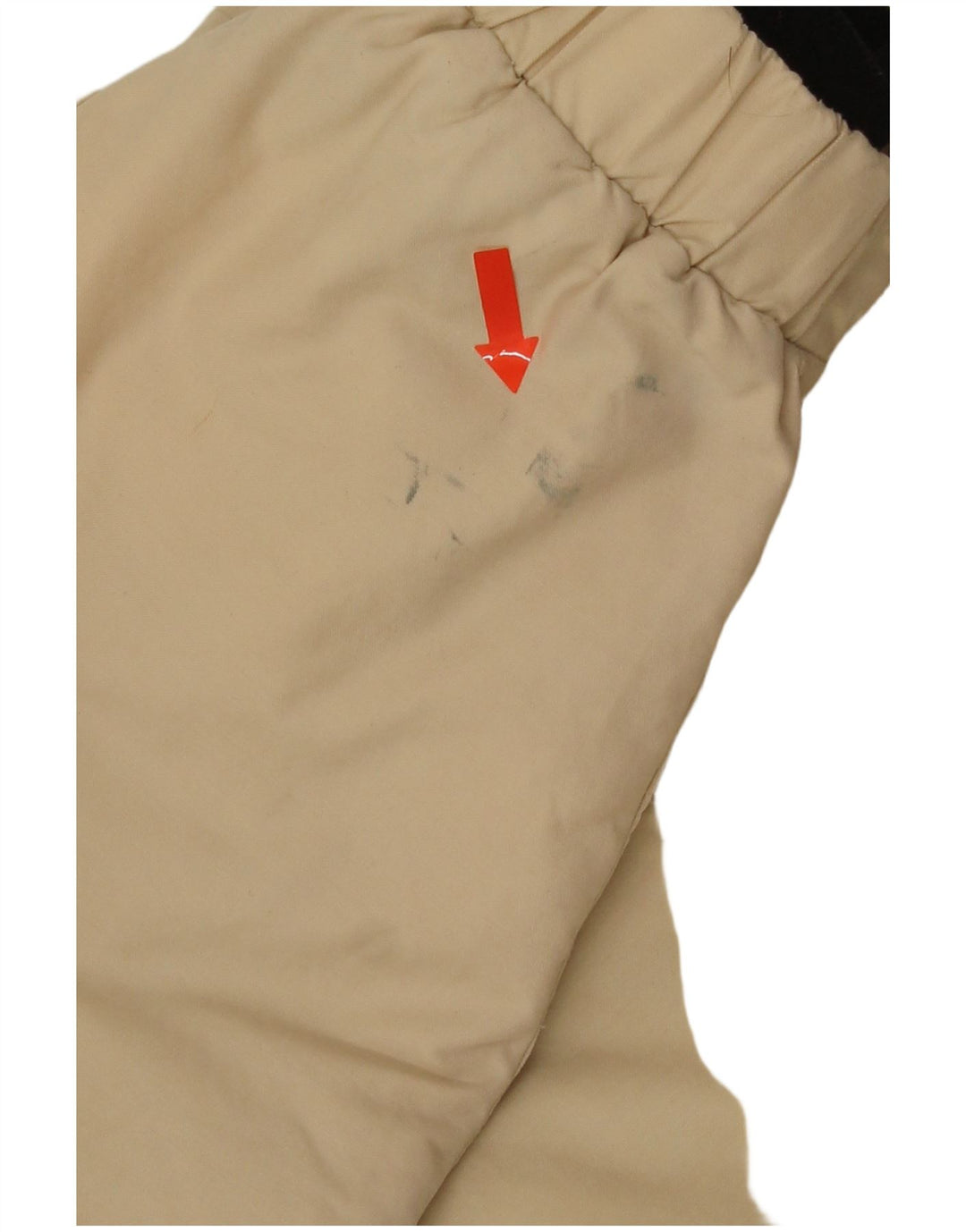 Jaqueta corta-vento masculina Fila com capuz UK 36 algodão bege pequeno