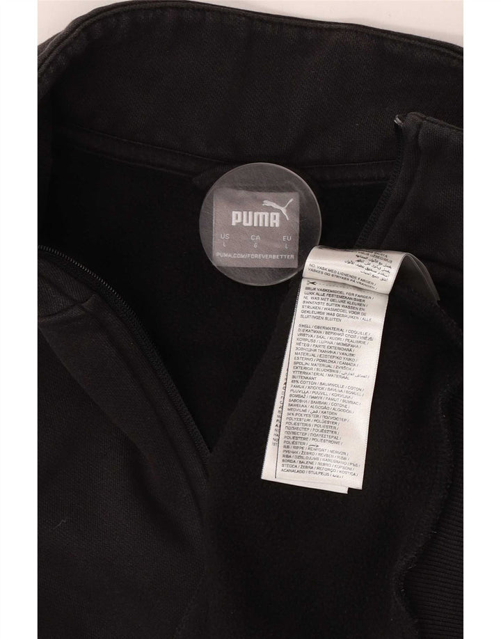 Jaqueta masculina Puma Graphic Tracksuit Top cinza grande algodão colorblock
