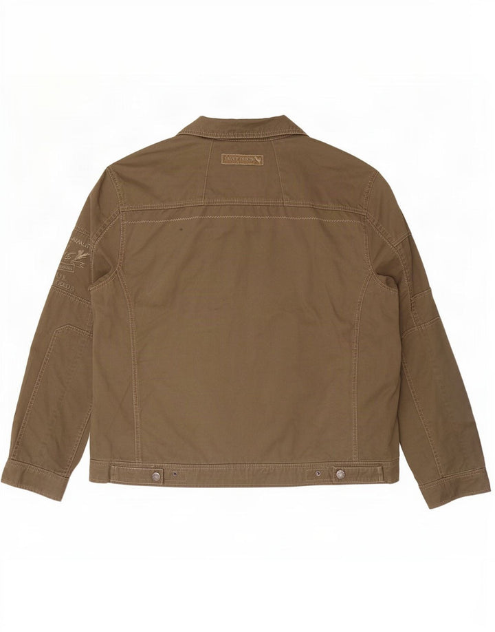 Jaqueta bomber masculina vintage UK 42 XL algodão cáqui