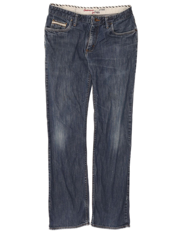 Vans Masculino Straight Jeans W32 L32 Azul Algodão