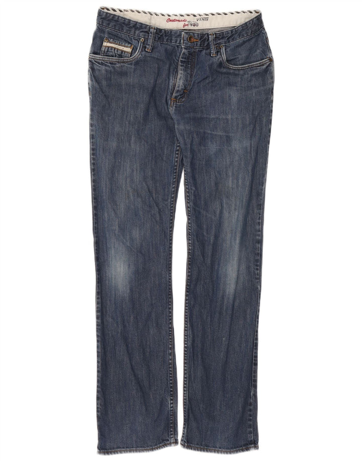 Vans Masculino Straight Jeans W32 L32 Azul Algodão