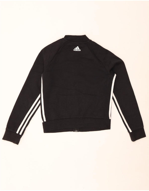 ADIDAS Womens Crop Tracksuit Top Jacket UK 4/6 XS Preto