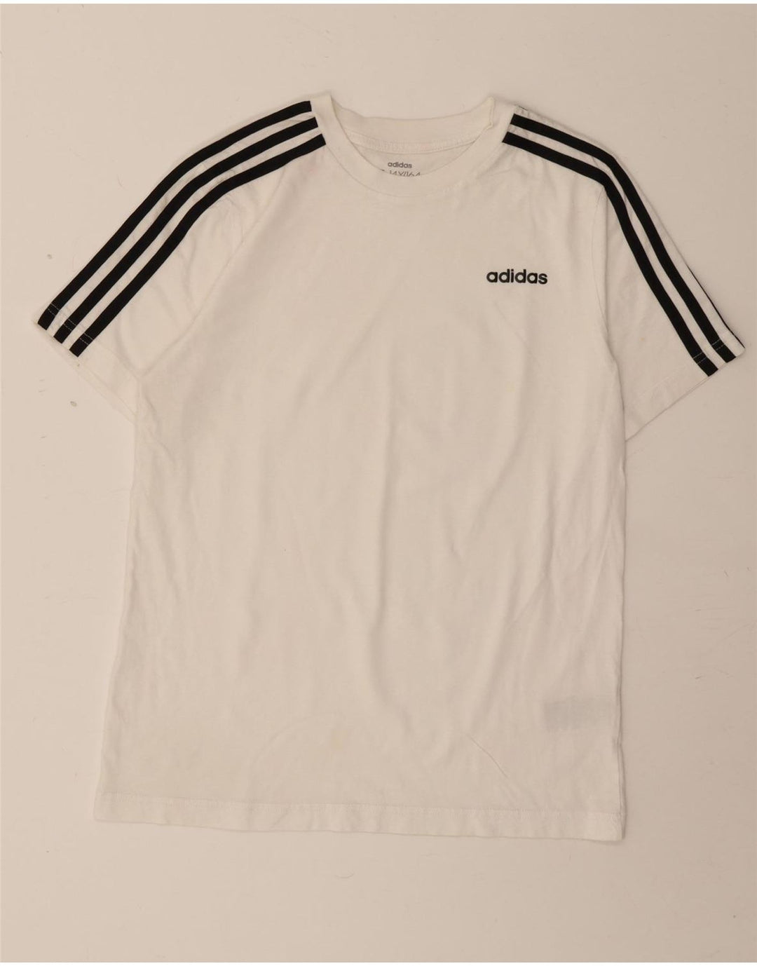 Camiseta Adidas Menino 13-14 Anos Branco Algodão