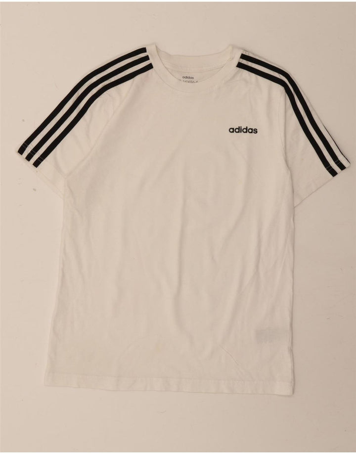 Camiseta Adidas Menino 13-14 Anos Branco Algodão