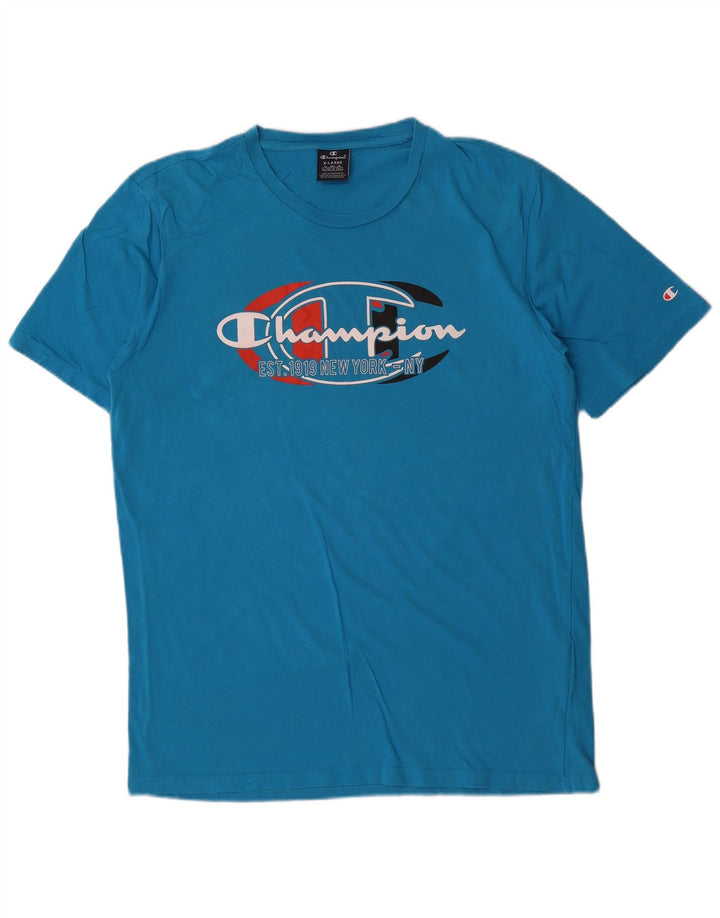 Camiseta gráfica masculina Champion XL azul